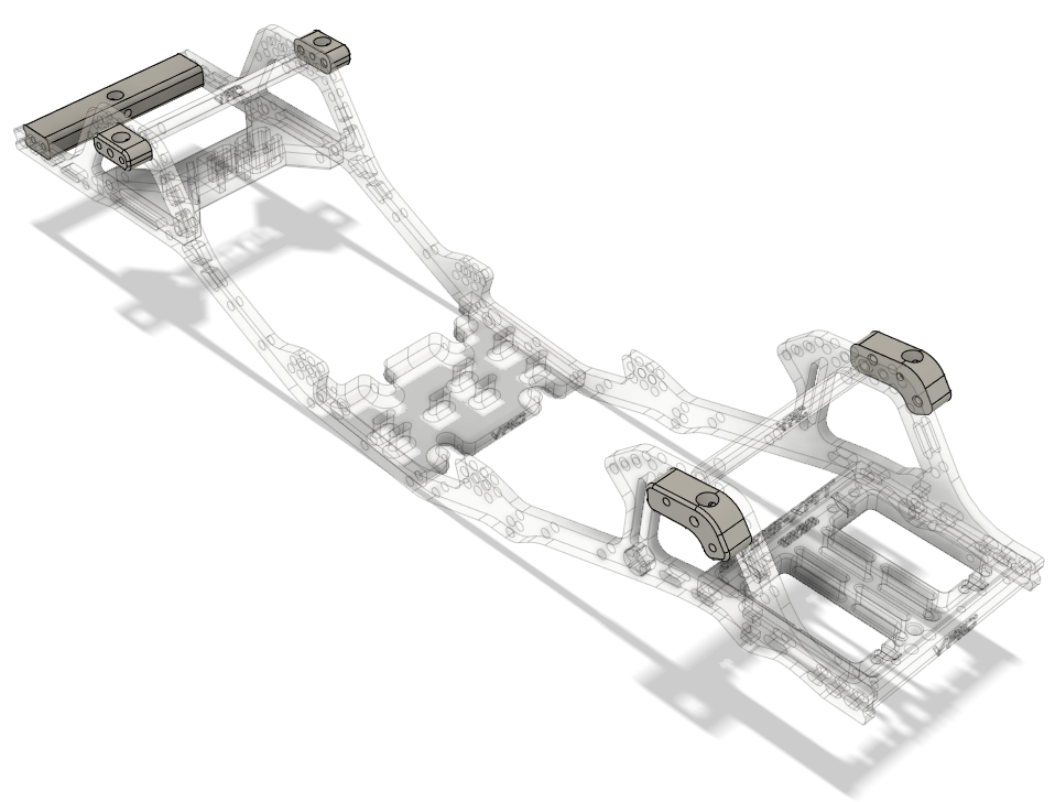 NWSD TRX-4 Scattergun V2 Kit de montaje en carrocería Lexan